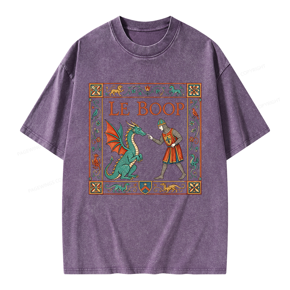Pagewings Le Boop Unisex Washed T-shirt