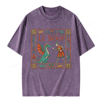 Pagewings Le Boop Unisex Washed T-shirt