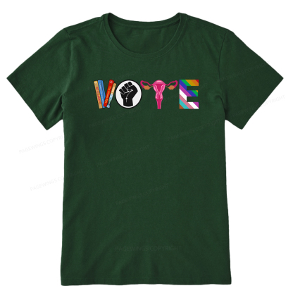 Pagewings VOTE Banned Books T-Shirt Unisex Classic T-shirt