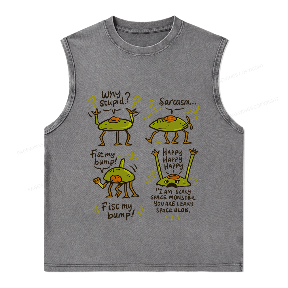 Pagewings Rocky Amaze Book Lover Unisex Washed Tank Top