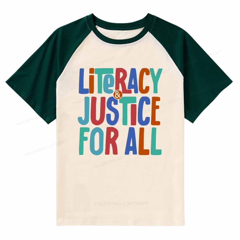 Pagewings Reading Shirt, Book Club Shirt Raglan T-shirt