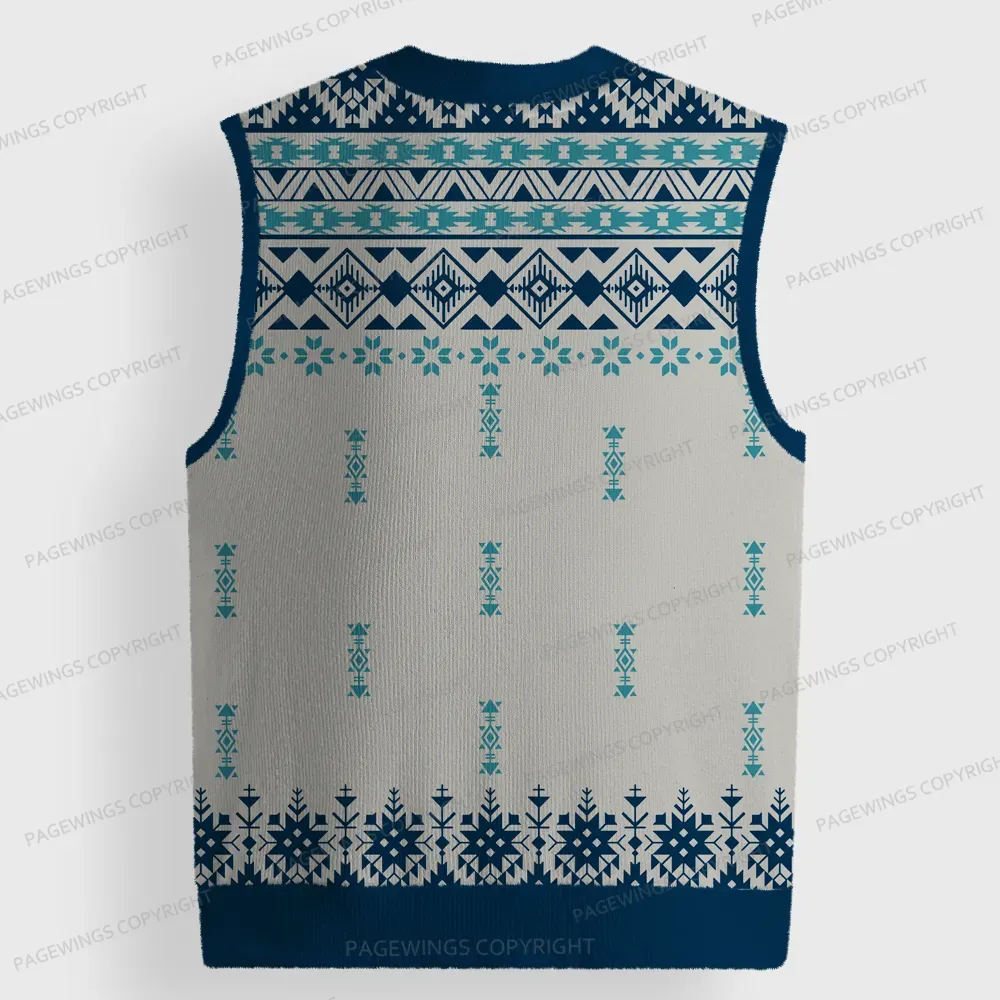 Pagewings Become Ungovernable Unisex V-Neck Ugly Knit Vest