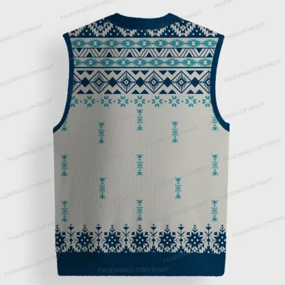 Pagewings Become Ungovernable Unisex V-Neck Ugly Knit Vest