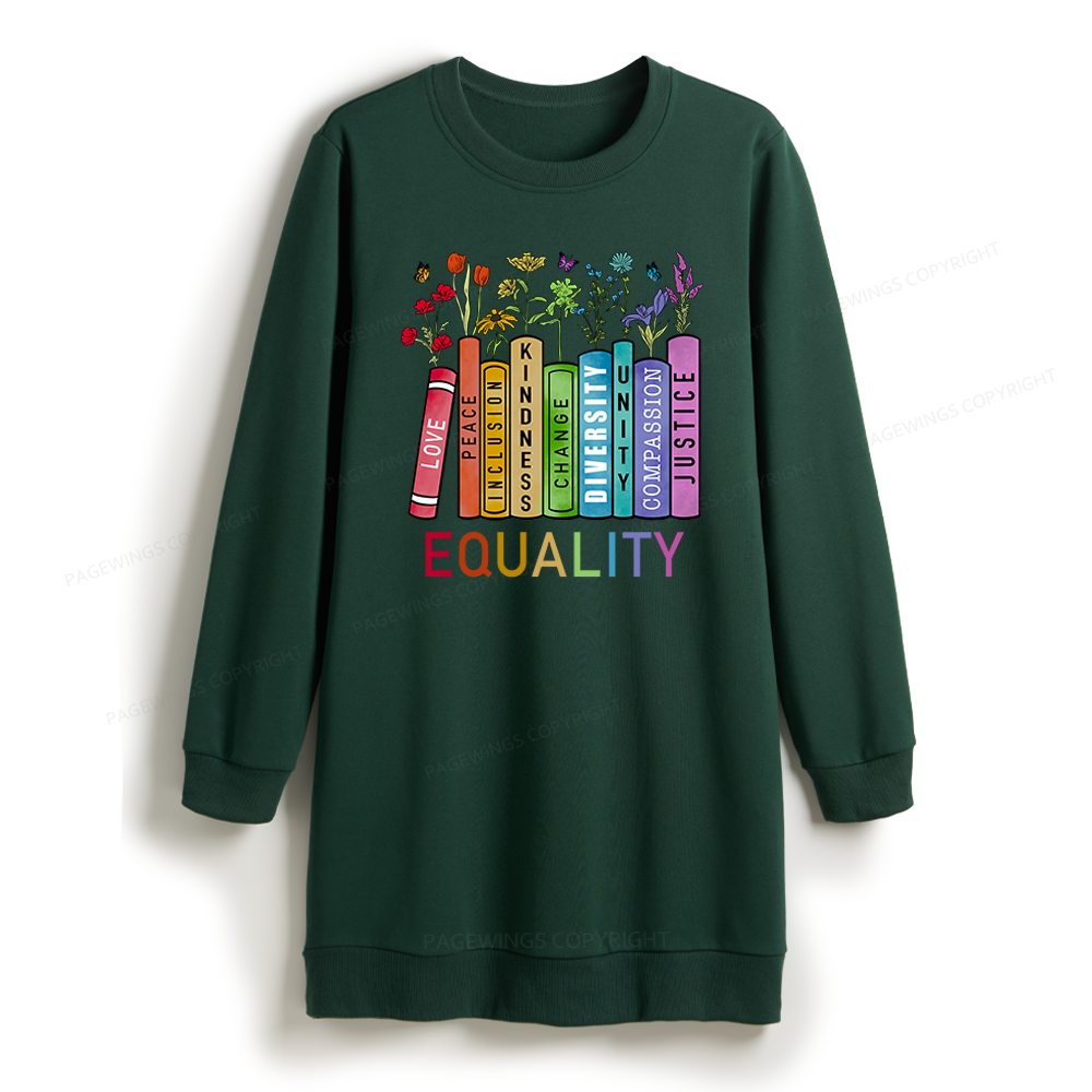 Pagewings Equal Rights Sweatshirt Dress