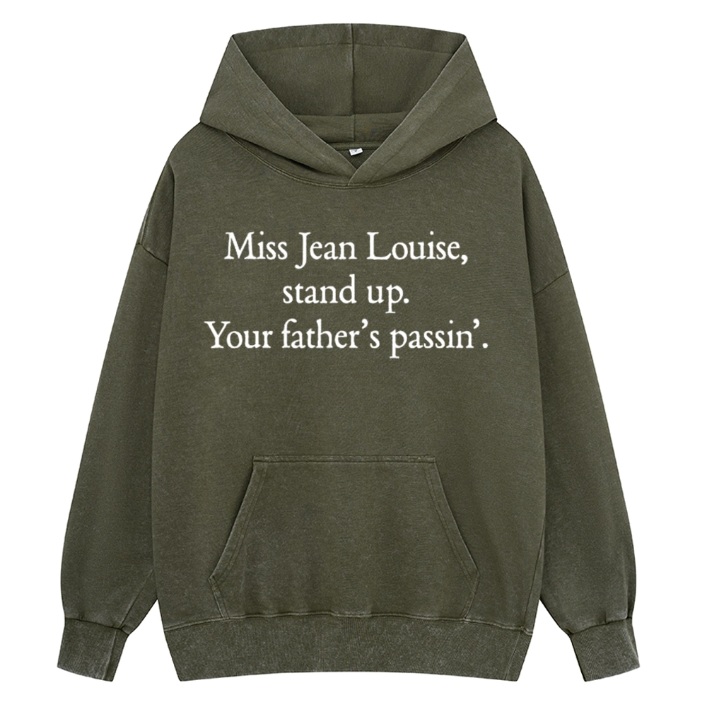 Pagewings Miss Jean Louise Stand Up Unisex Washed Hoodie