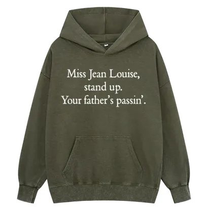 Pagewings Miss Jean Louise Stand Up Unisex Washed Hoodie