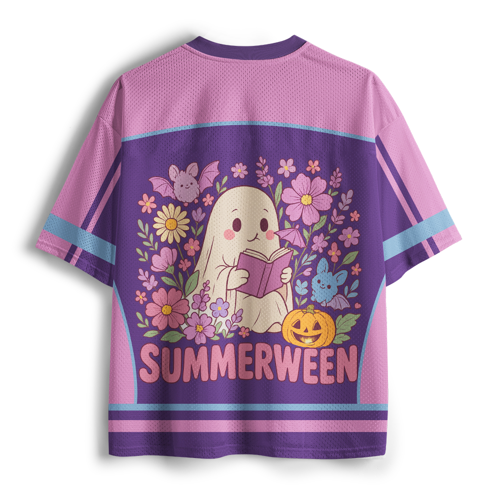 Pagewings Ghost Summerween Unisex Mesh Jersey