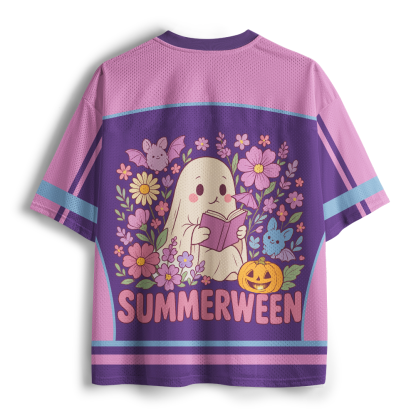 Pagewings Ghost Summerween Unisex Mesh Jersey