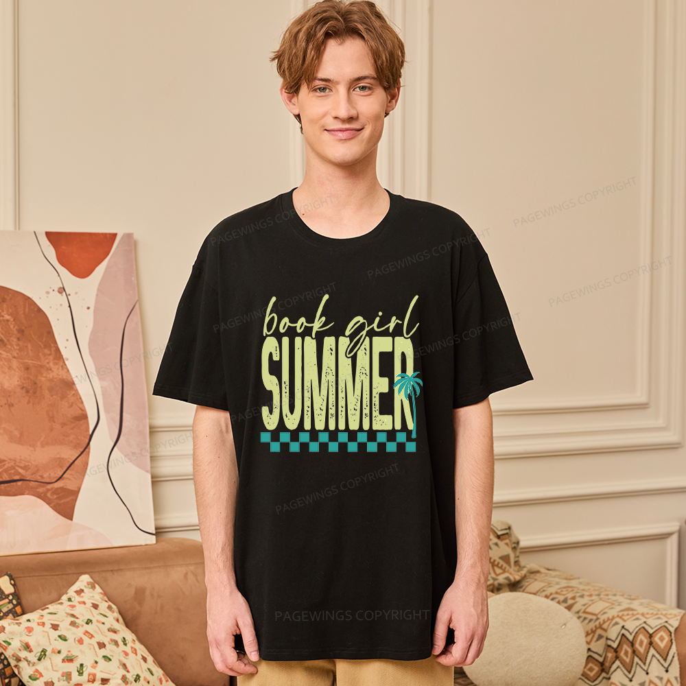 Pagewings Book Girl Summer Unisex Classic T-shirt