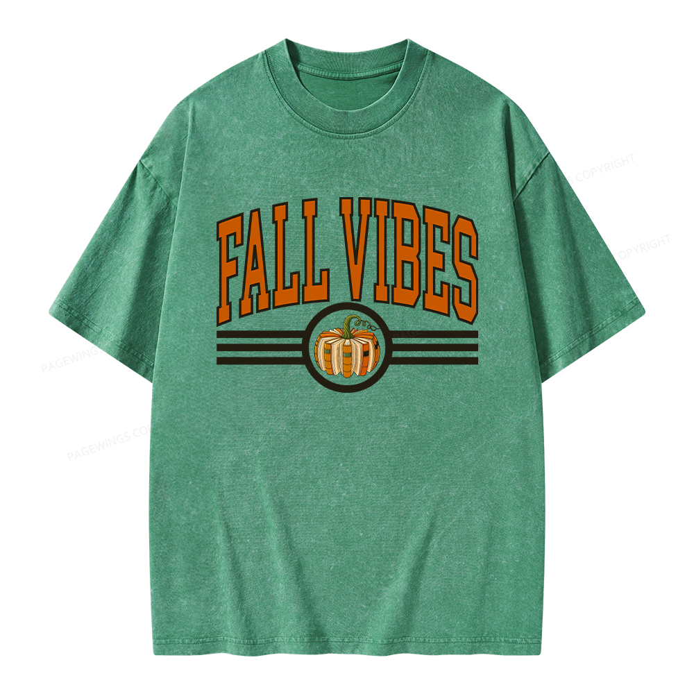 Pagewings Pumpkin Season Unisex Washed T-shirt