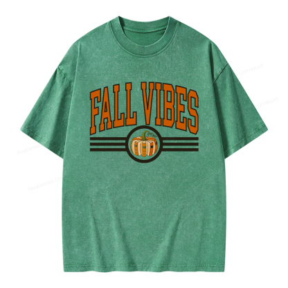 Pagewings Pumpkin Season Unisex Washed T-shirt