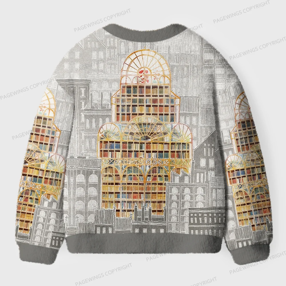 Pagewings Library  Unisex Ugly Cardigan Sweaters
