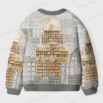 Pagewings Library  Unisex Ugly Cardigan Sweaters