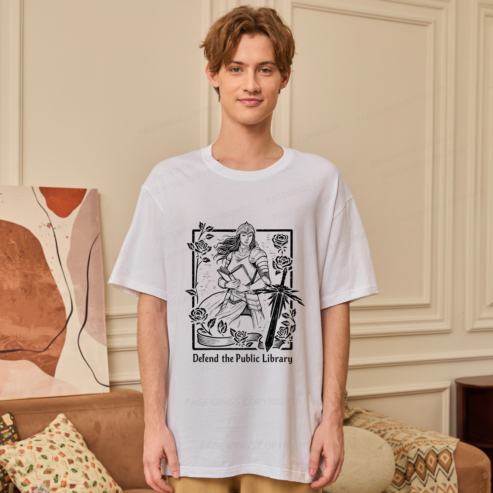 Pagewings Defend The Public Library Unisex Classic T-shirt