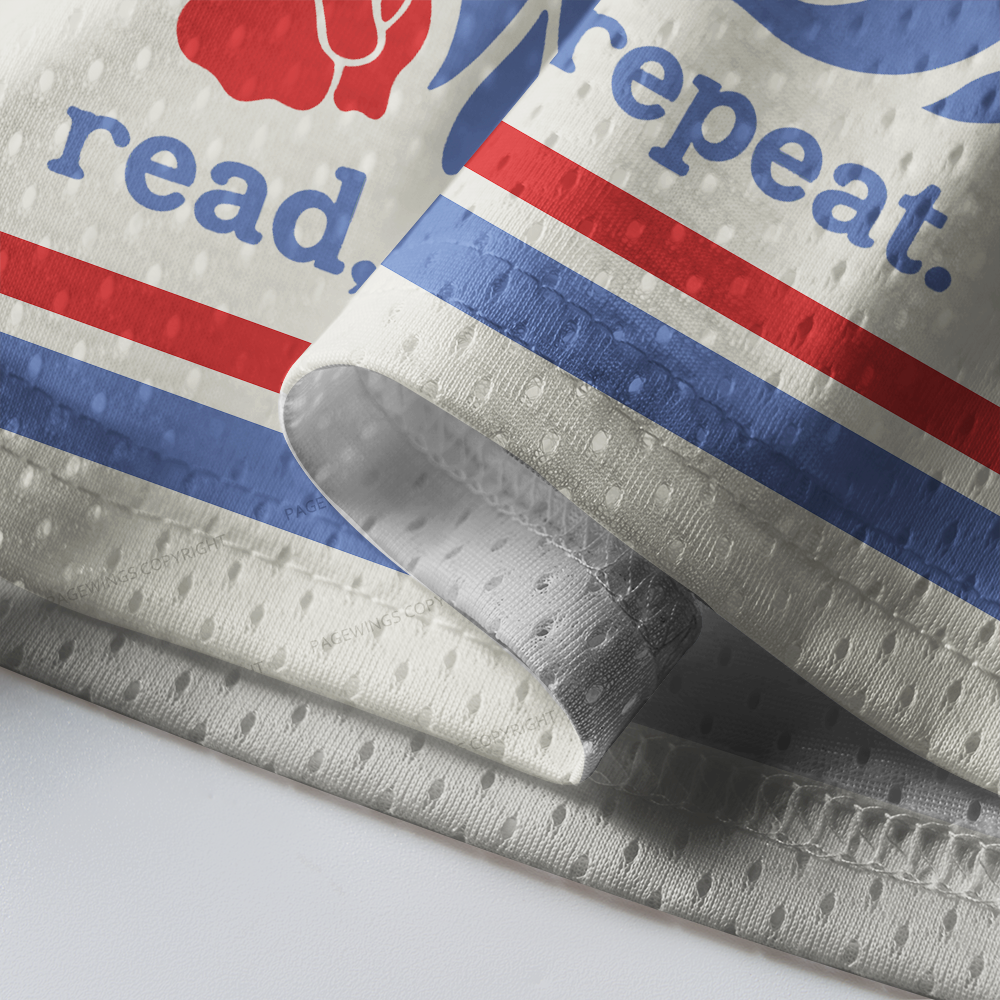 Pagewings Read Resist Repeat Unisex Mesh Jersey
