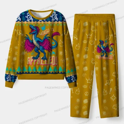 Pagewings Mongo Is Appalled Unisex Flannel Pajama Set