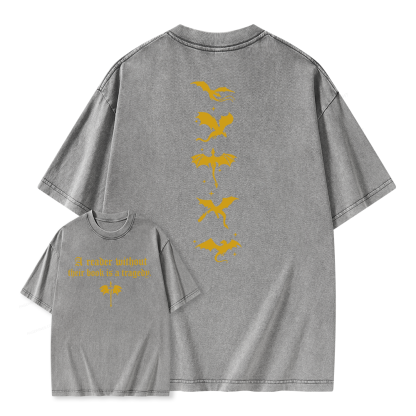 Pagewings Fantasy Reading Unisex Washed T-shirt