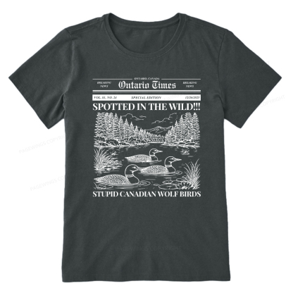 Pagewings Stupid Canadian Wolf Bird Unisex Classic T-shirt