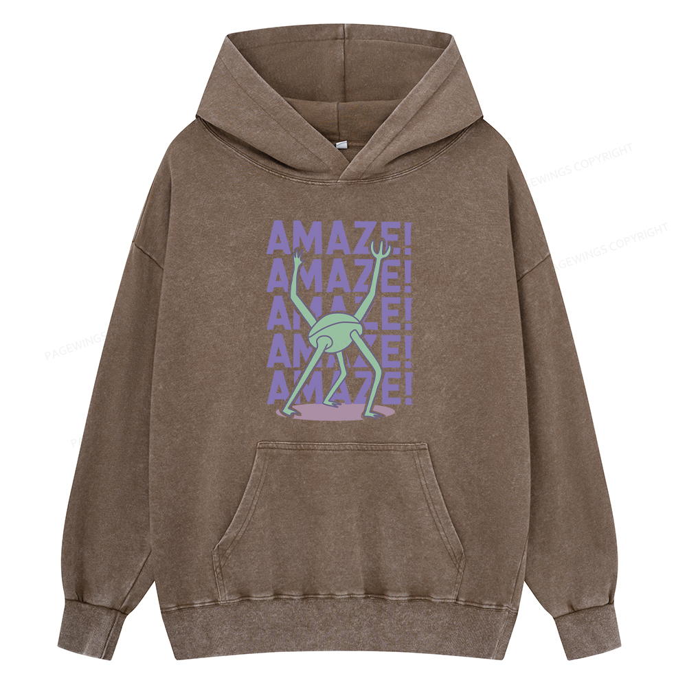 Pagewings Rocky Amaze Unisex Washed Hoodie