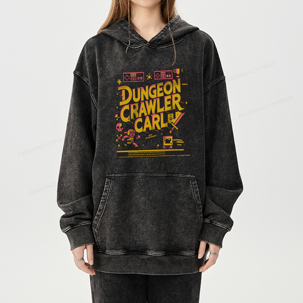 Pagewing Book New Achievement Unisex Washed Hoodie