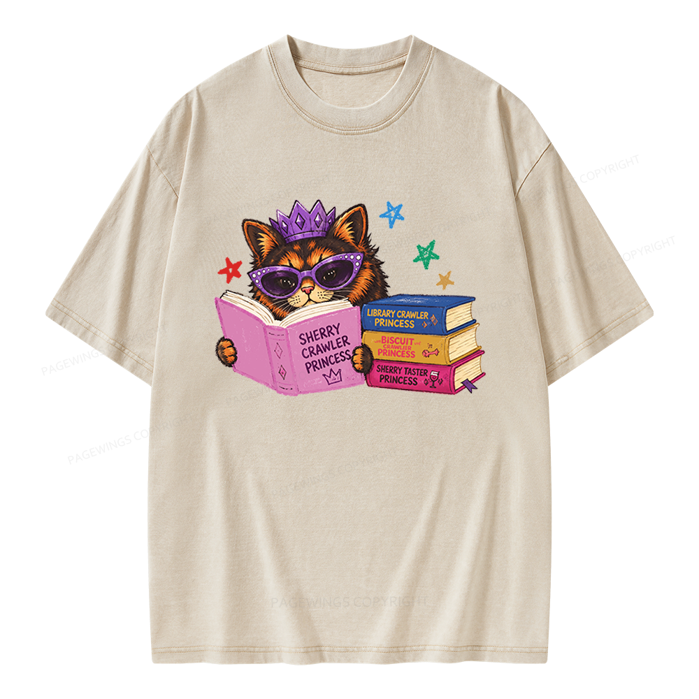 Pagewings Sci-Fi Book Lover Unisex Washed T-shirt