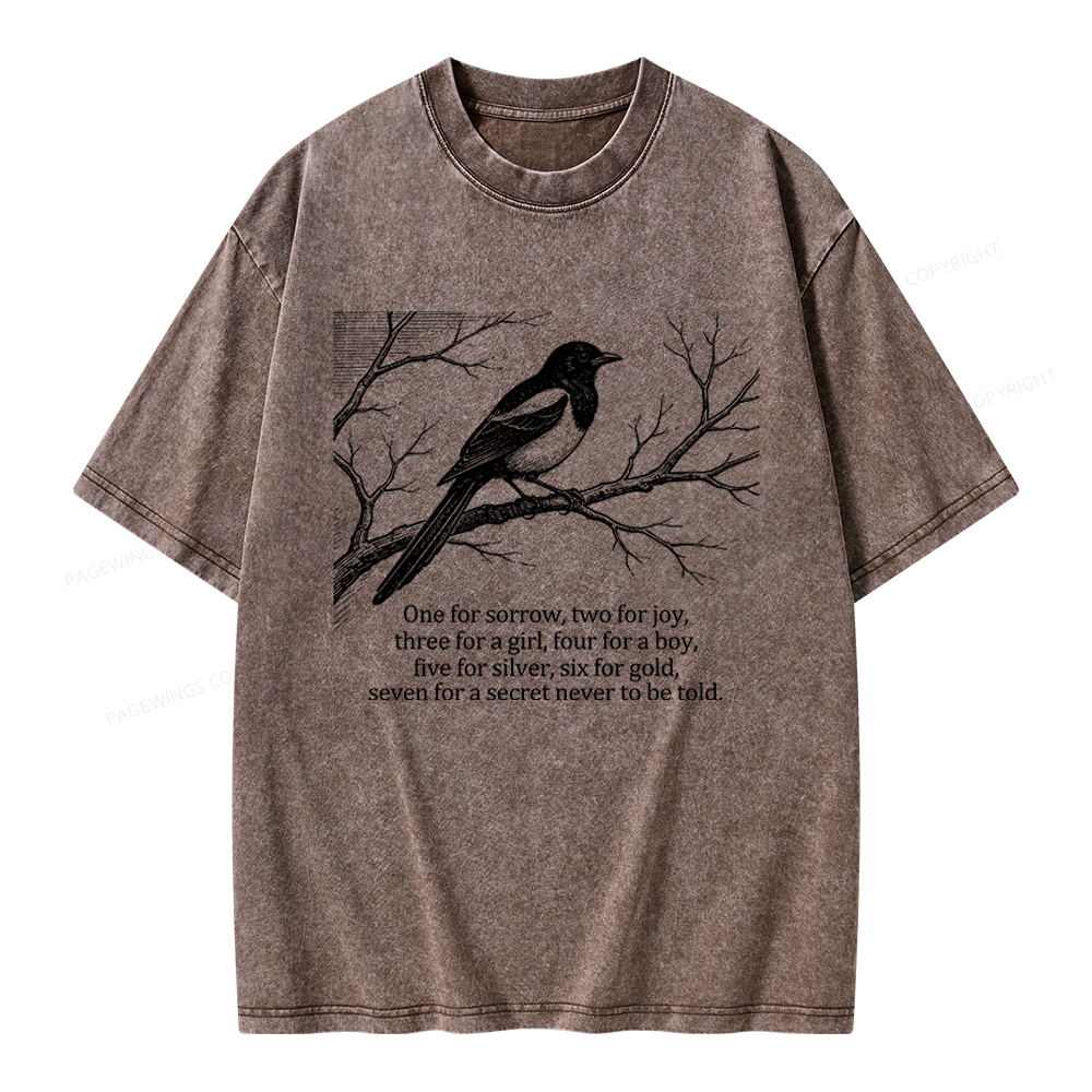 Pagewings Whodunnit Lover Unisex Washed T-shirt