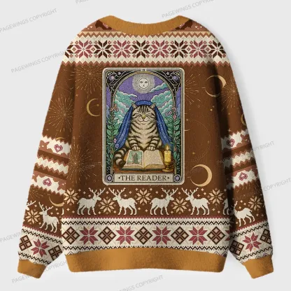 Pagewings The Reader Unisex Ugly Cardigan Sweaters