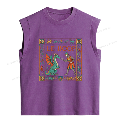 Pagewings Le Boop Women's Washed Tank Top