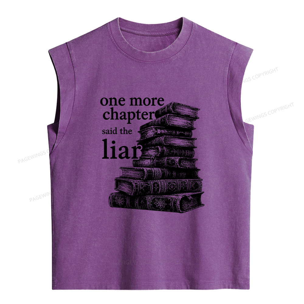 Pagewings One More Chapter Said The Liar Women's Washed Tank Top