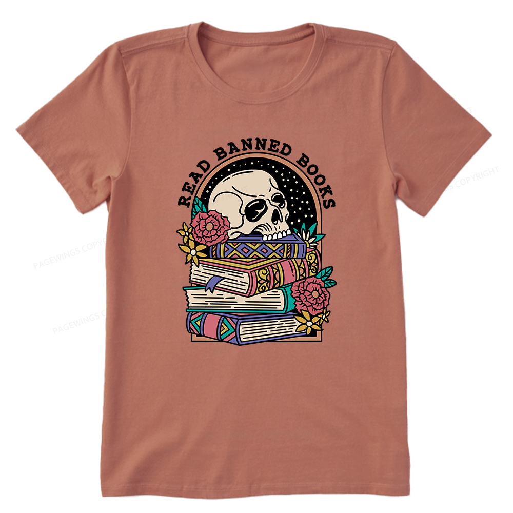 Pagewings Read Banned Book Floral Unisex Tee Unisex Classic T-shirt