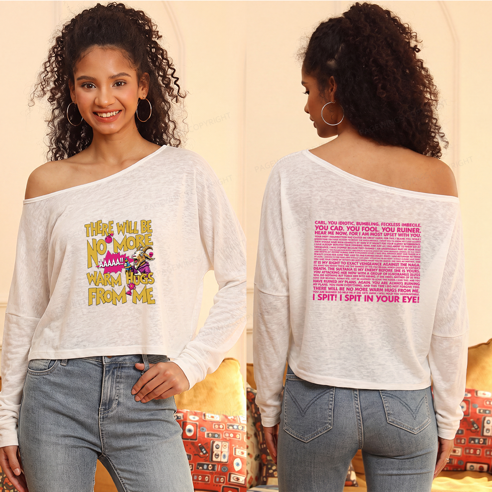 Pagewings Sci Fi Book Lover Slouchy Long Sleeve Off Shoulder T-shirt