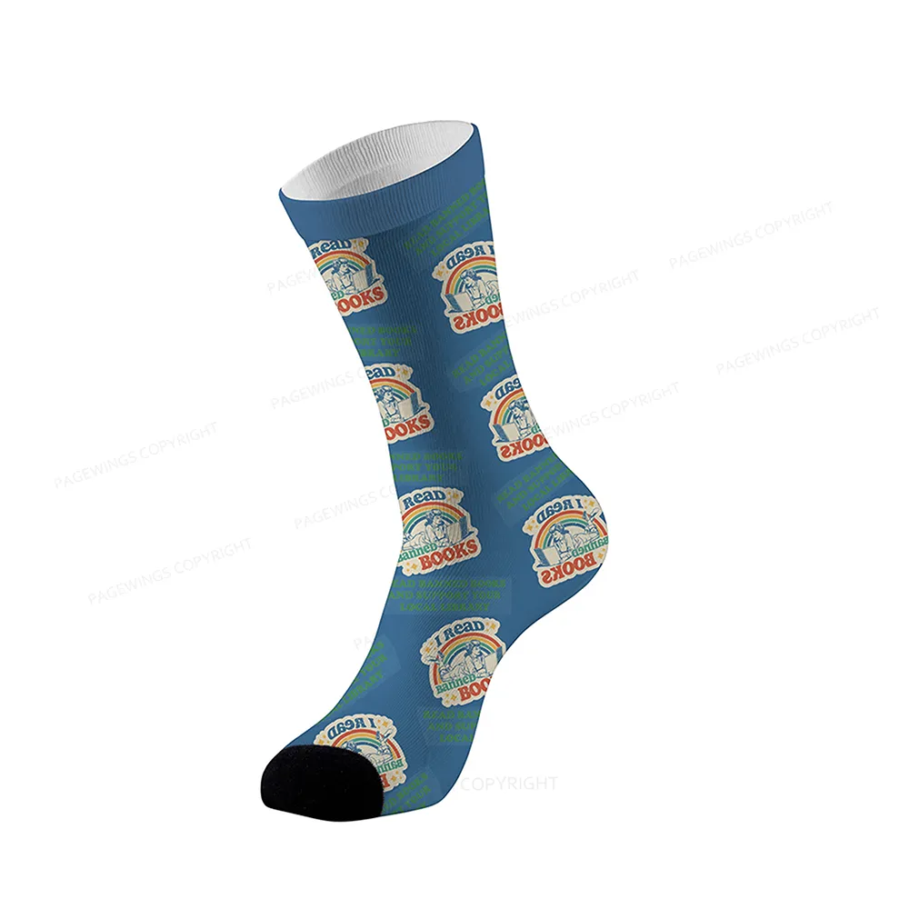 Pagewings I Read Banned Books Socks