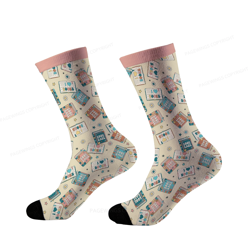Pagewings Book Babe Unisex Socks