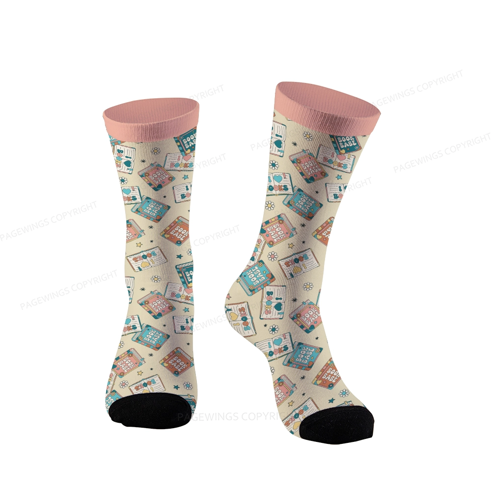 Pagewings Book Babe Unisex Socks