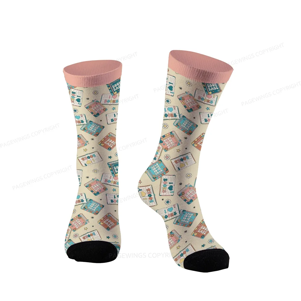 Pagewings Book Babe Unisex Socks