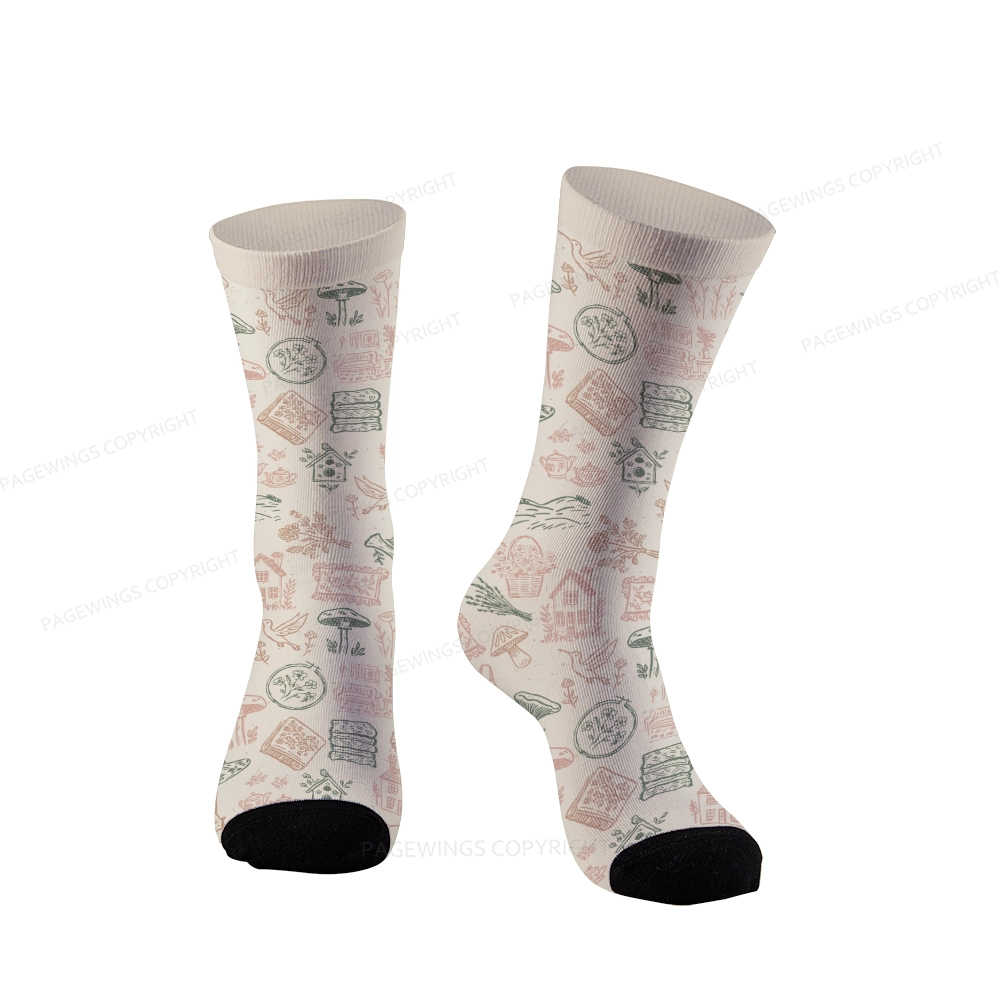 Pagewings Read Books Be Kind Stay Weird Unisex Socks