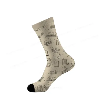 Pagewings Read Books Be Kind Stay Weird Socks