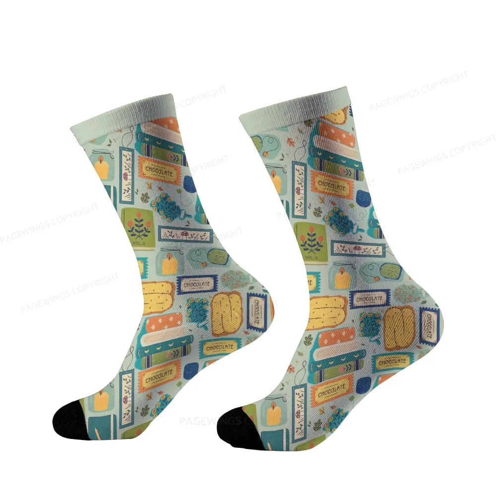 Pagewings The Quickest Way To Connect With Nature Is Through Reading Unisex Socks