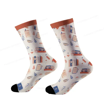 Pagewings Read Books All Day Unisex Socks