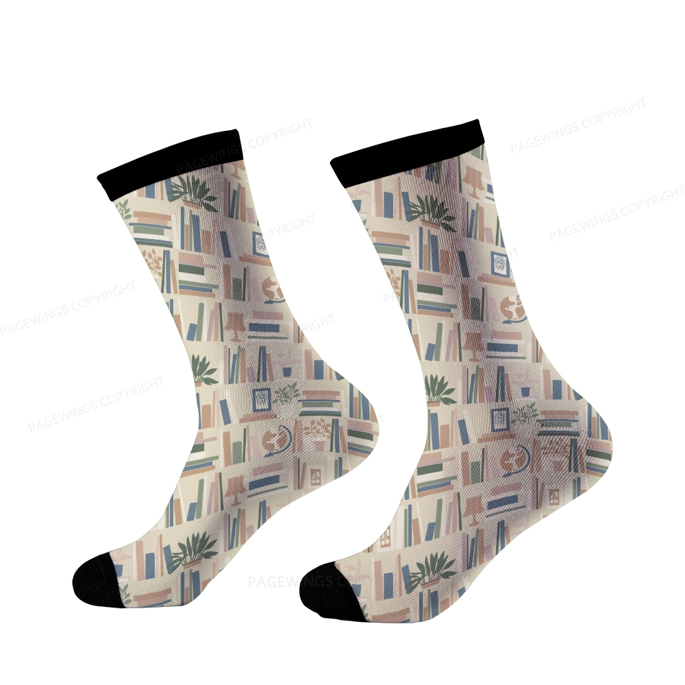 Pagewings Read Books All Day Unisex Socks