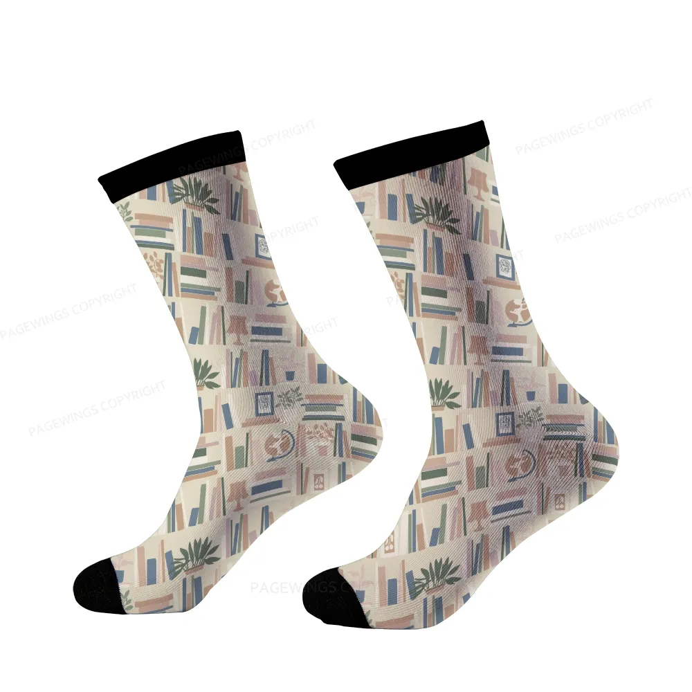 Pagewings Read Books All Day Unisex Socks
