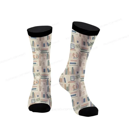 Pagewings Read Books All Day Unisex Socks