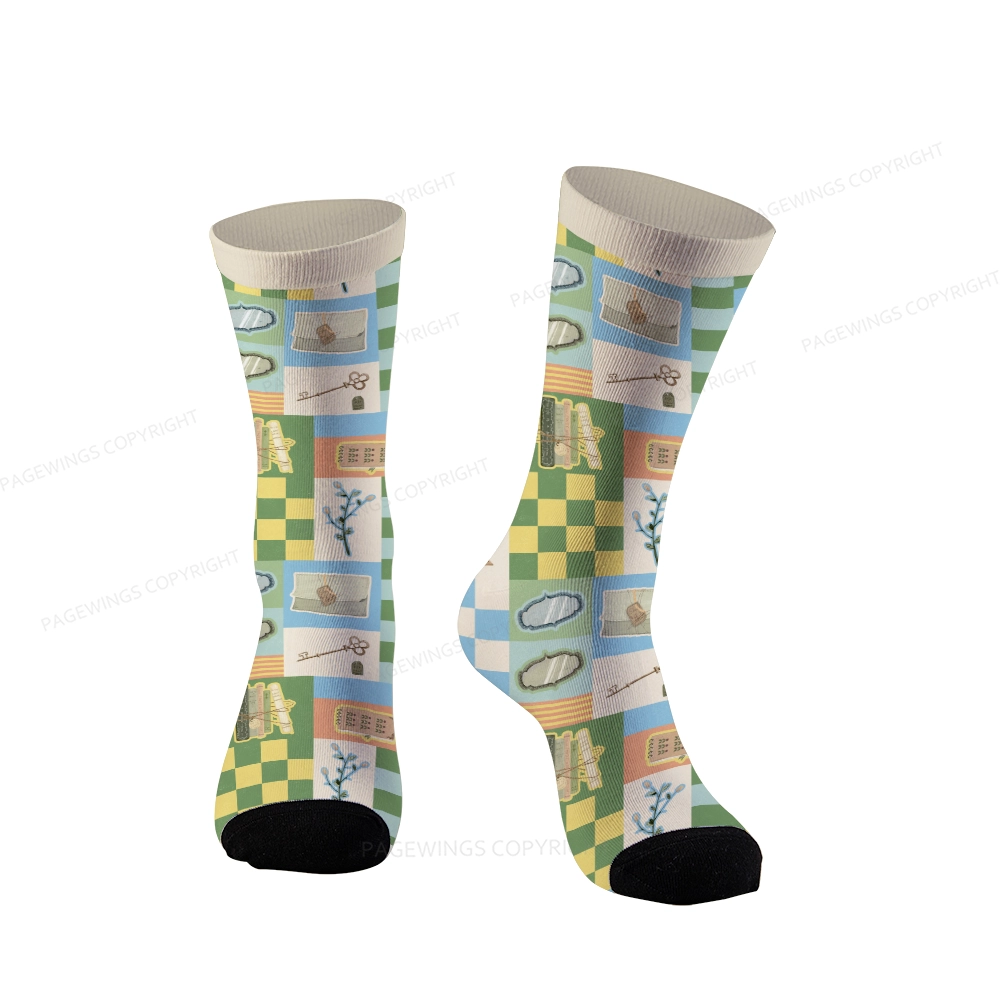 Pagewings The Quickest Way To Connect With Nature Is Through Reading Unisex Socks