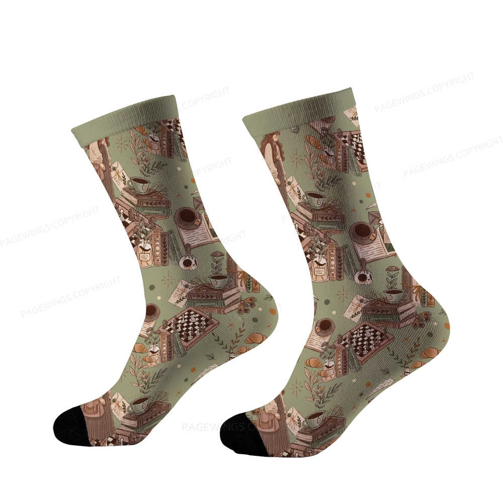 Pagewings Reading is Magic Unisex Socks