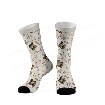 Pagewings Books Bloom With Knowledge Socks