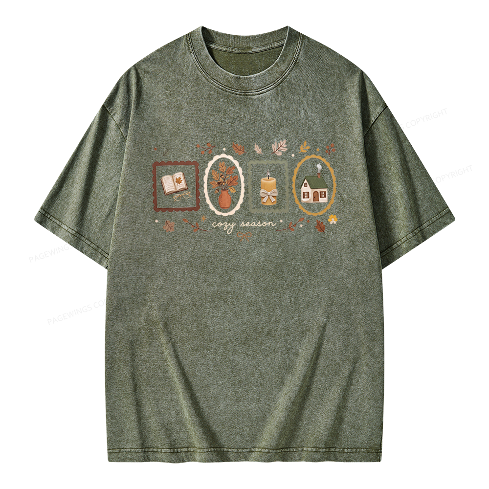 Pagewings Well Read Woman Unisex Washed T-shirt