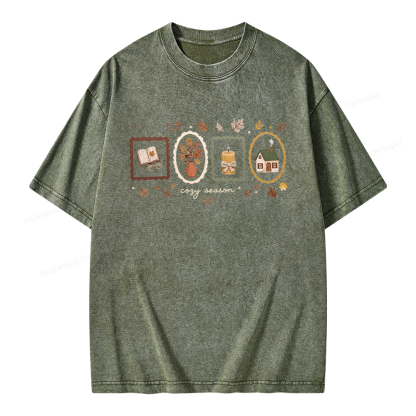 Pagewings Well Read Woman Unisex Washed T-shirt