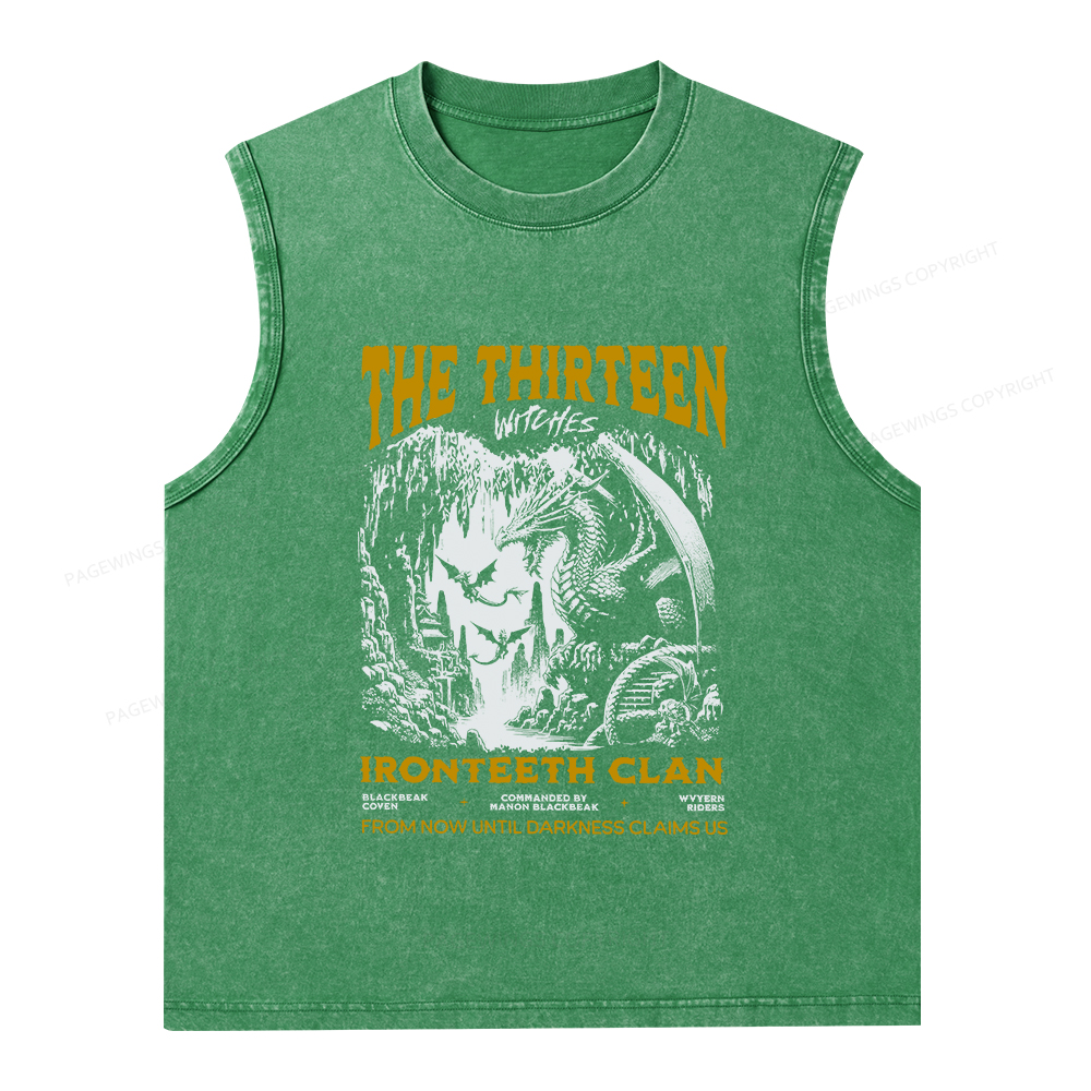 Pagewings The Thirteen Unisex Washed Tank Top