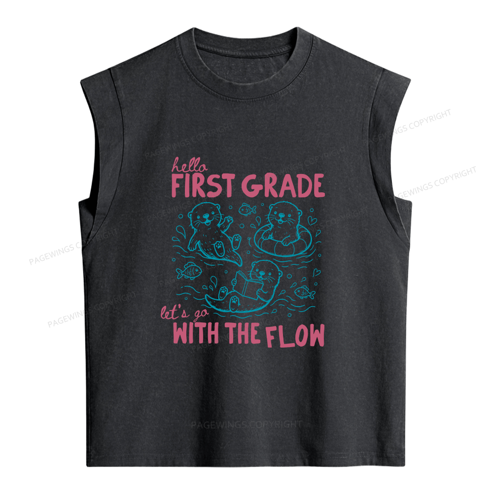 Pagewings Personalized Back to School Women's Washed Tank Top