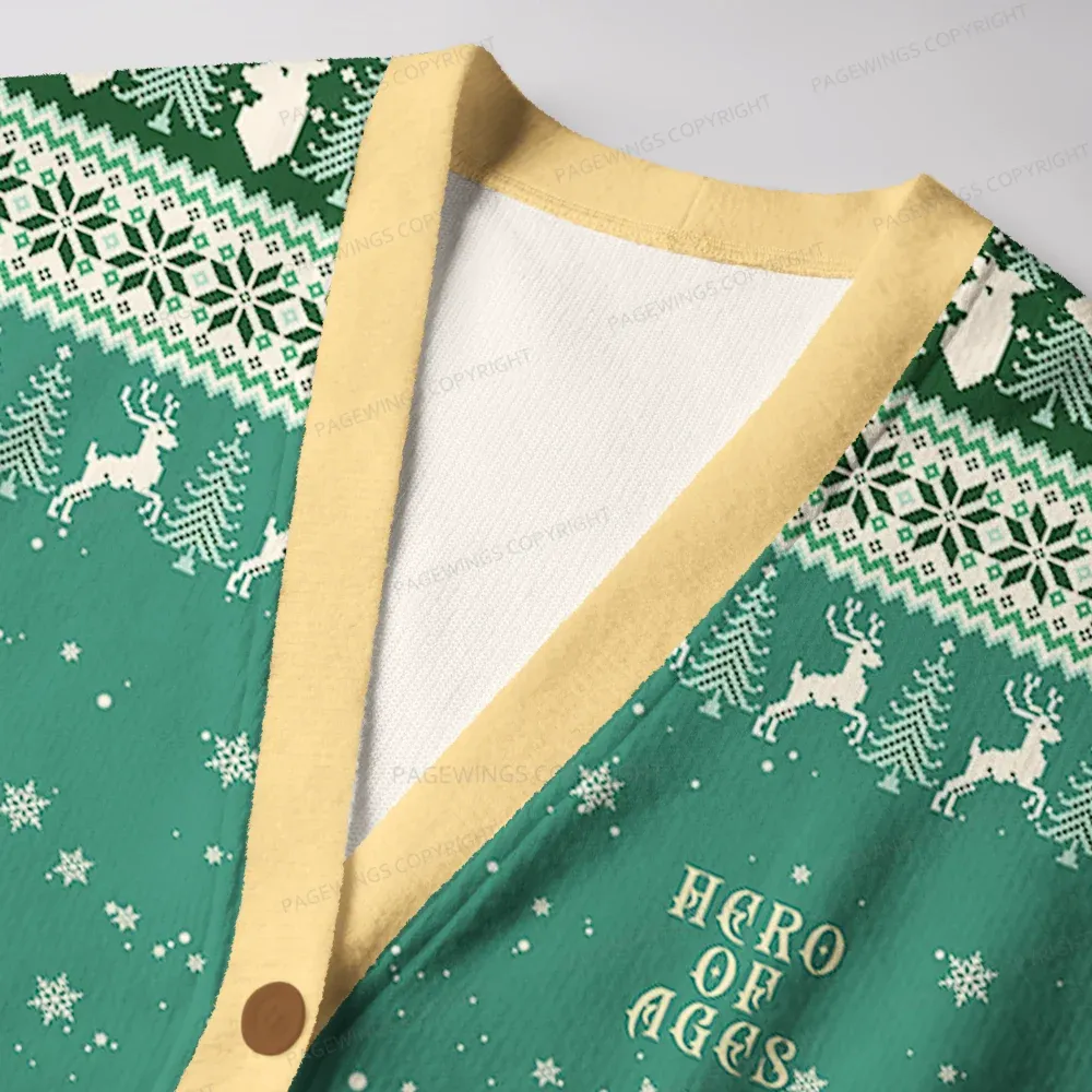 Pagewings Hero Of Ages Unisex Ugly Cardigan Sweaters